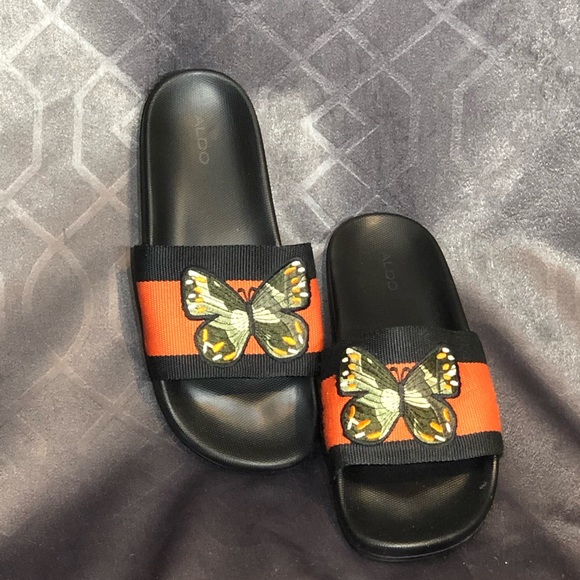 Aldo Shoes | Aldo Sandals Slides Butterfly Design 95 | Poshmark